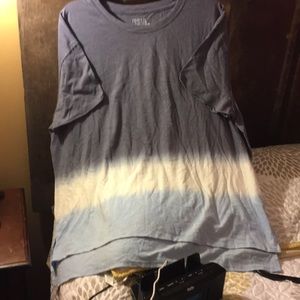 Time and Tru knit tunic tee. Done in shades of blue